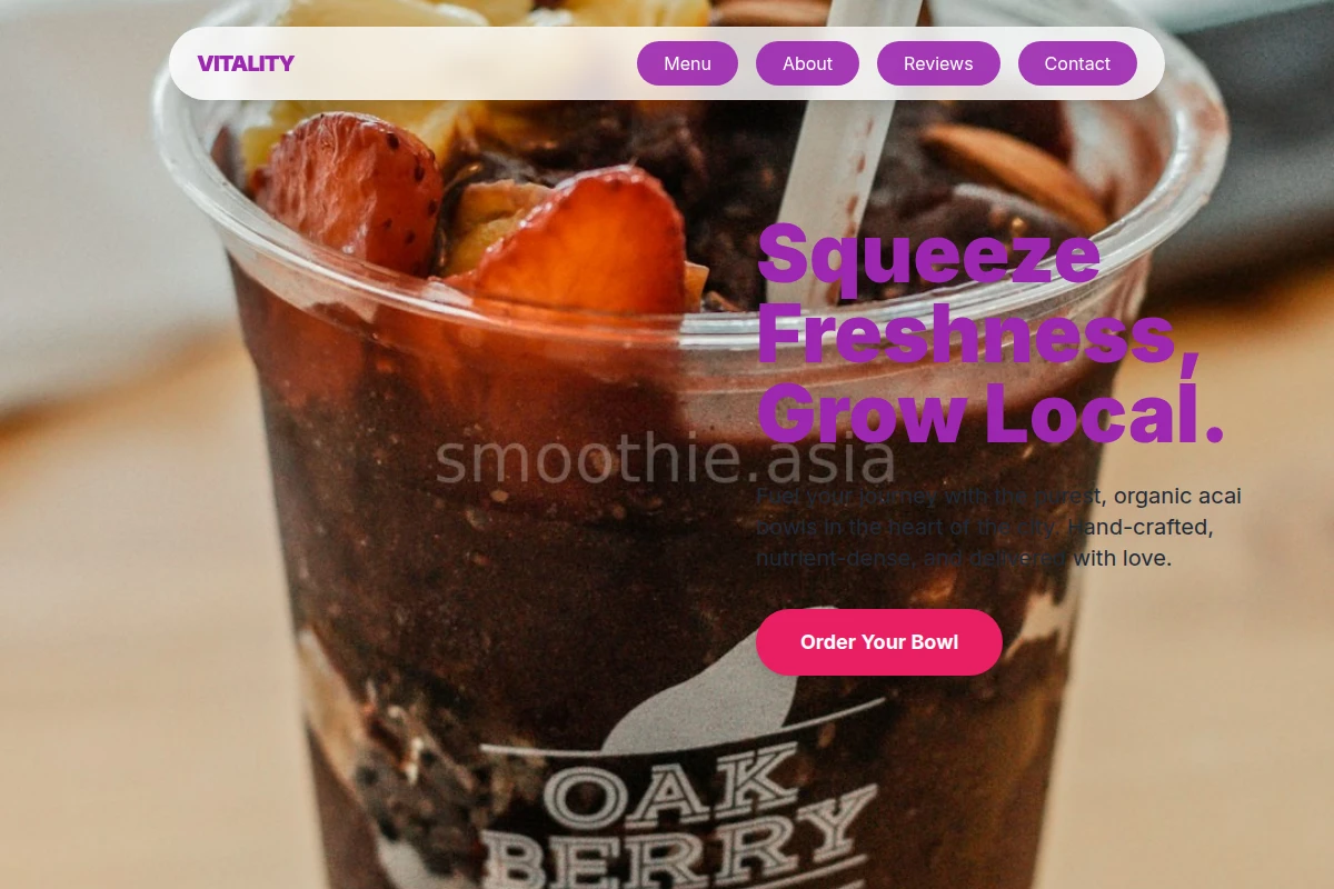 Vitality Acai Bowl