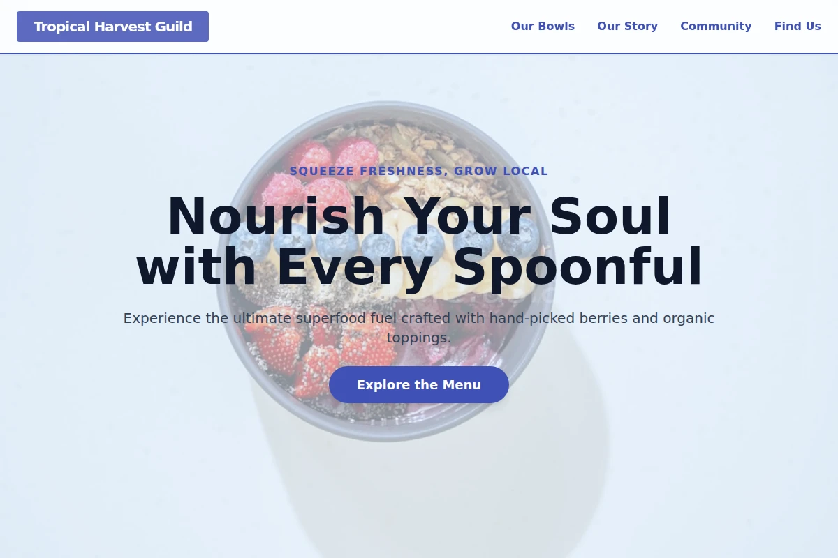 Healthy Acai Bowl