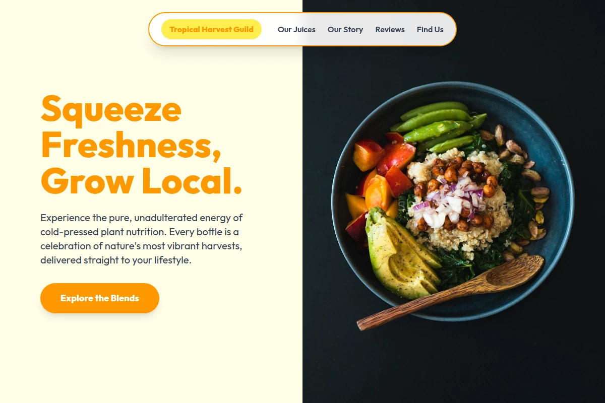 Cold-pressed Vegan Food